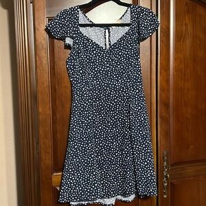ALTAR’D STATE navy and white dress Size M